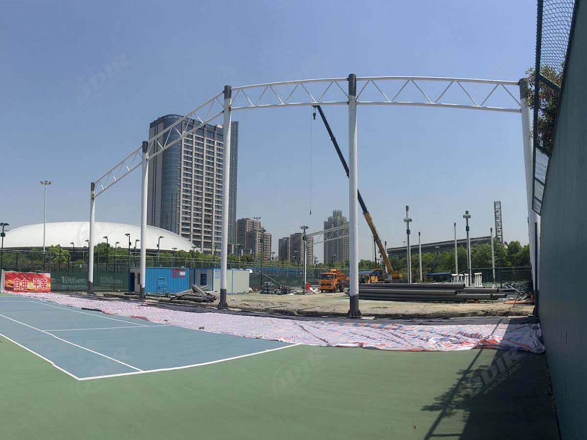 هيكل نسيج الشد لملعب التنس - تيانجين ، الصين