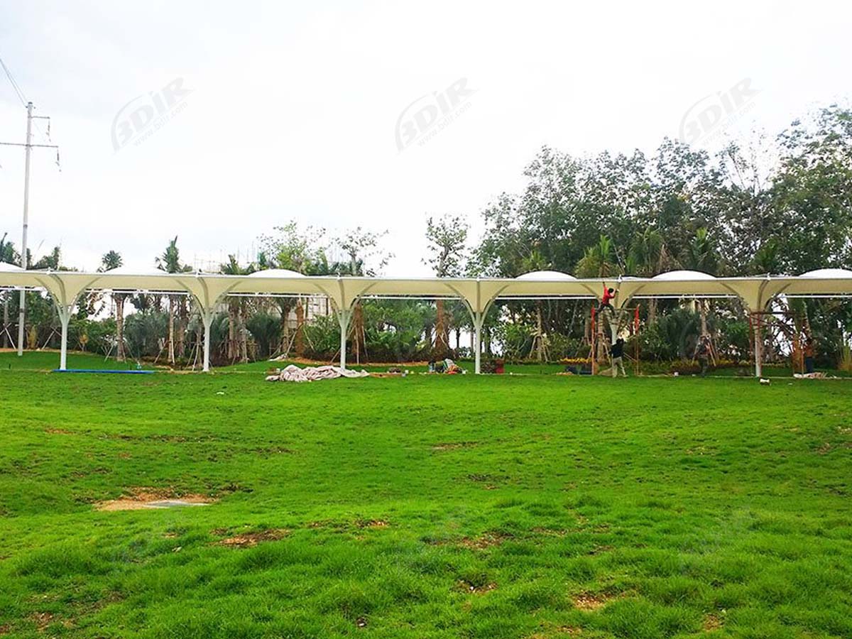 Tensile Roof Structure for Golf Driving Range & Golf Course - Haikou, China