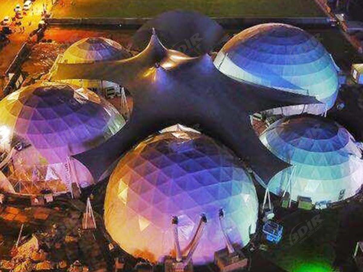 Struktur Tarik & Arsitektur Dome untuk Pameran - Singapura