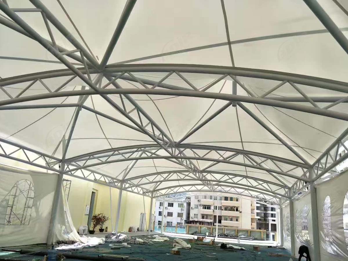 PVDF Tensile Fabric Structure for Beer & Food Festival, Exhibition - Bangkok, Thailand
