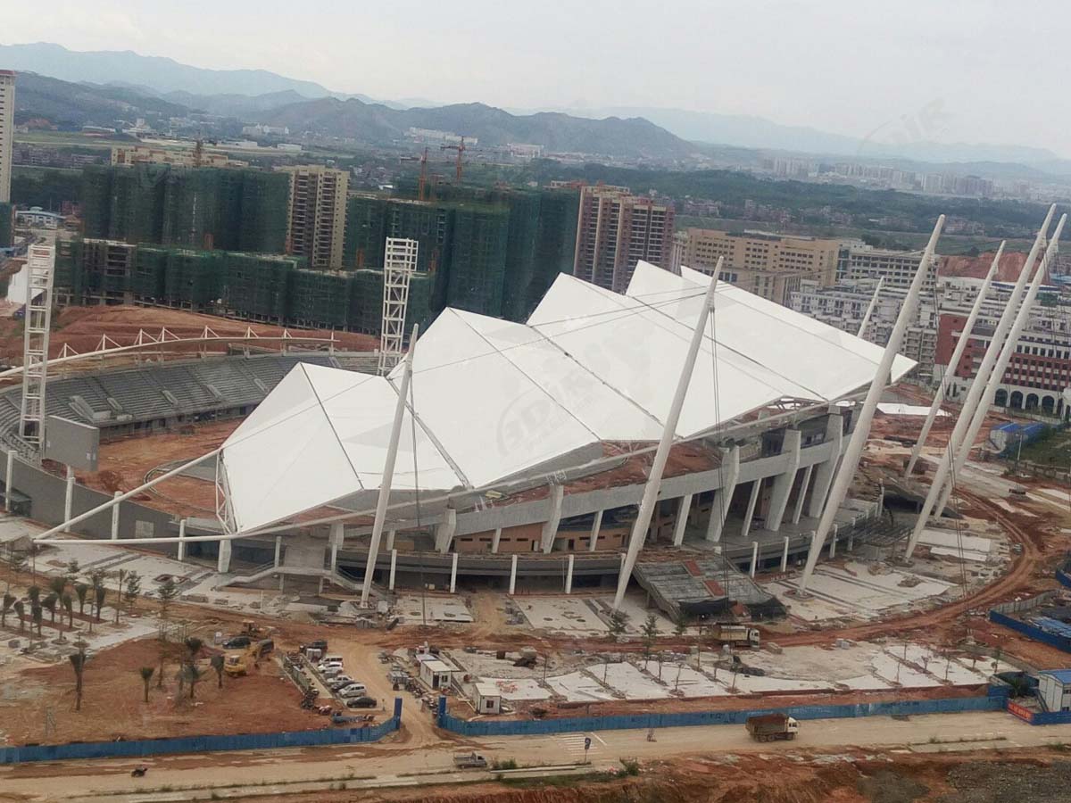 Flächentragwerk für Sporthalle & Fußballstadion - Nanchang Sportzentrum