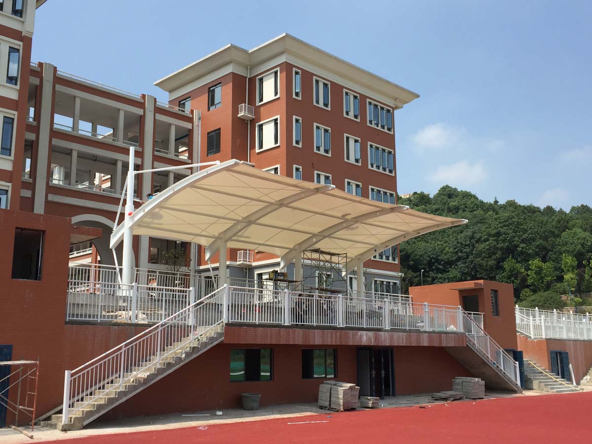 Tensile Structure for Spectator Grandstands & Auditorium - Xiamen Jimei Primary School