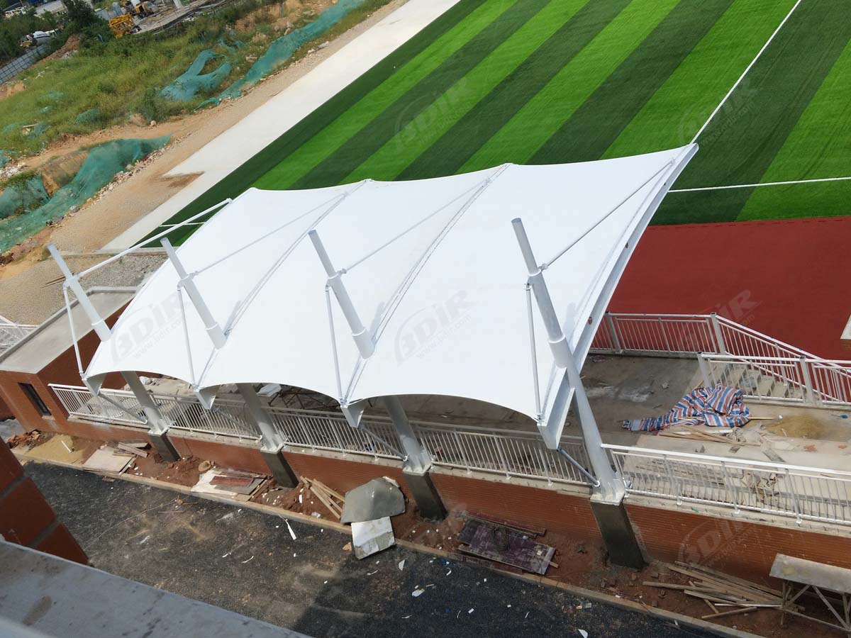 Tensile Structure for Spectator Grandstands & Auditorium - Xiamen Jimei Primary School